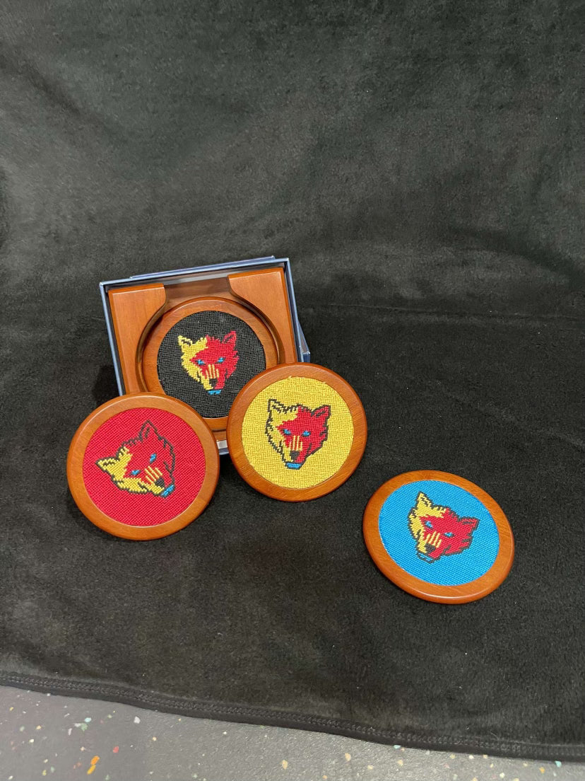 S&B Ice Wolves Coaster Set