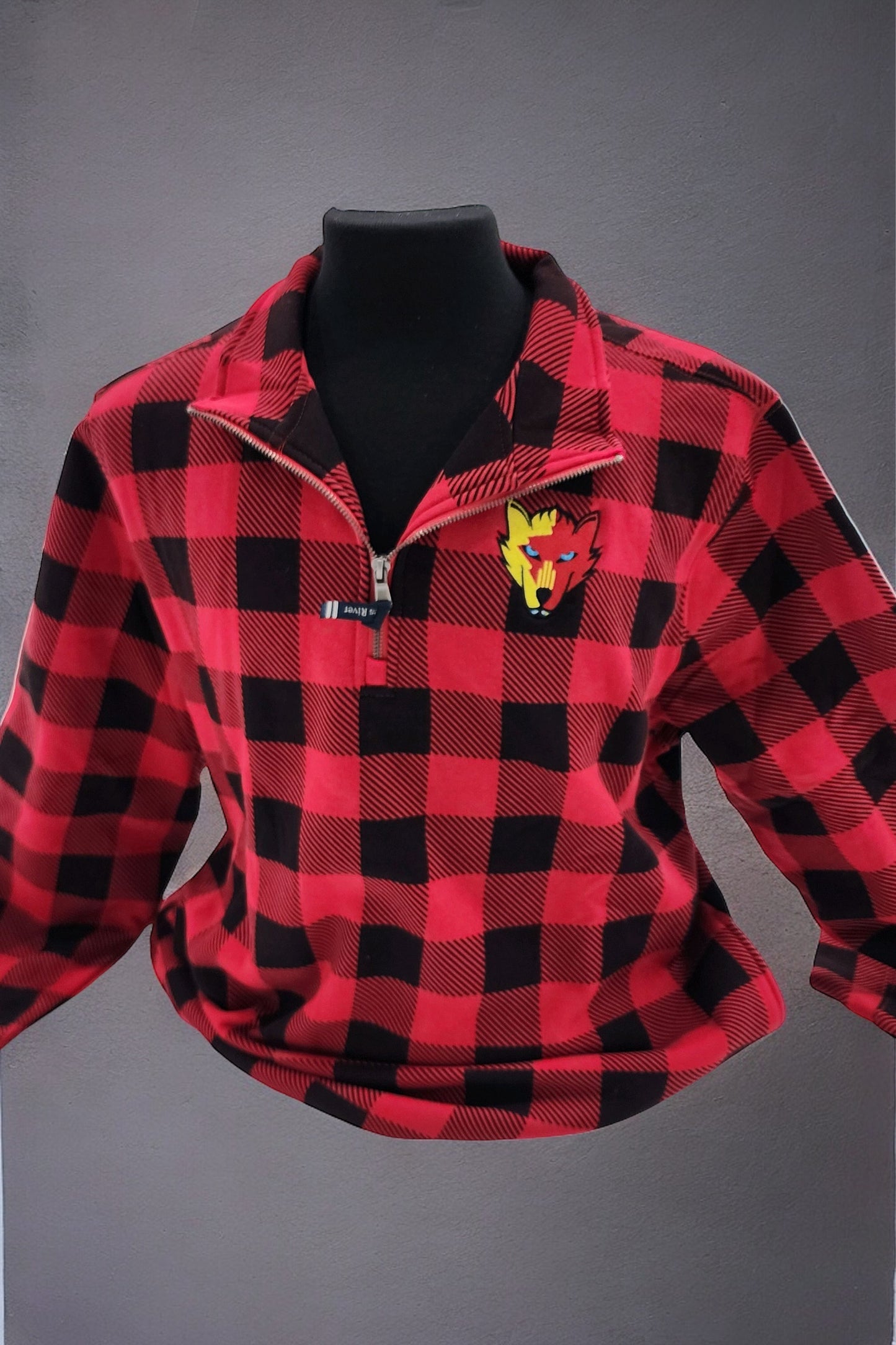 NMIW Checkered 1/4 Zip Pullover