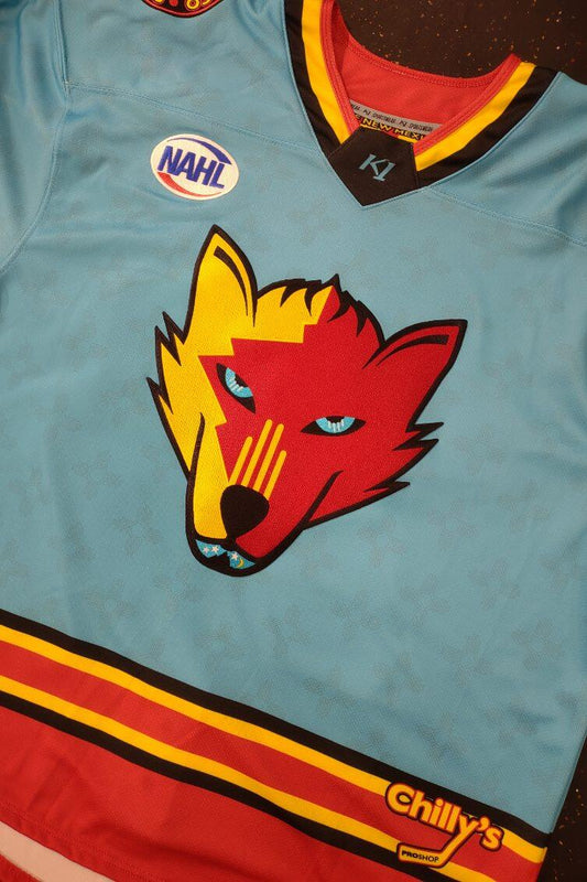 Wolves Turquoise Kit New Mexico Ice Wolves Jerseys – Chilly's Pro Shop